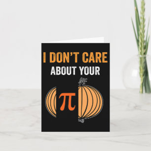 Pi Day Shirt Pi Symbol Onion Funny Math Teacher Pi Card