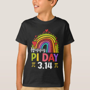 Pi Day Shirt Teacher Rainbow Funny Happy Pi Day 3 