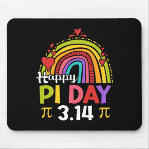 Pi Day Shirt Teacher Rainbow Funny Happy Pi Day 3  Mouse Pad