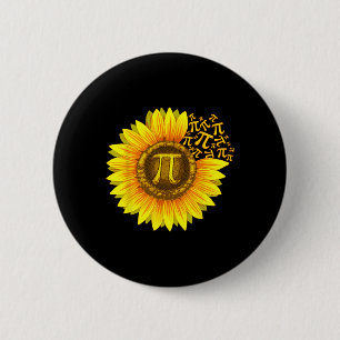 Pi Day Shirt Women Sunflower Math Teacher Gift  6 Cm Round Badge