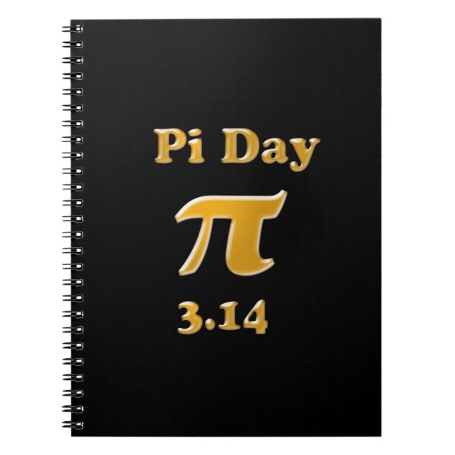 Pi Day Spiral Notebook (Front)
