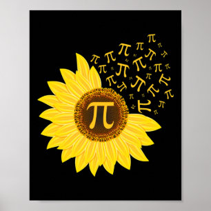 Pi Day Sunflower - 3.14 - Math Teacher - Pi Number Poster