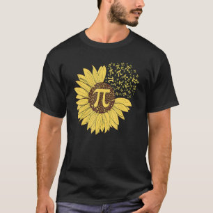 Pi Day Sunflower 3 14 Pi Number Symbol Math Scienc T-Shirt