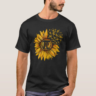 Pi Day Sunflower 3 14 Pi Number Symbol Math Scienc T-Shirt