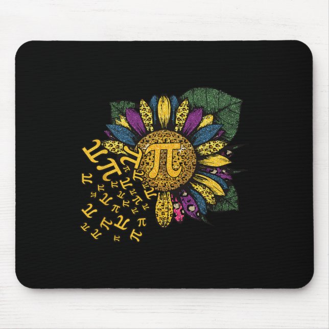 Pi Day Sunflower 3  Mouse Pad (Front)