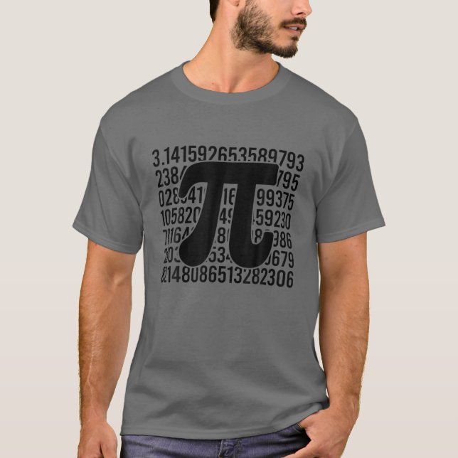 Pi Day Symbol Nerd Gift Math Teacher Geometry Alge T-Shirt (Front)