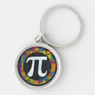 Pi Day Symbol Rounds Key Ring