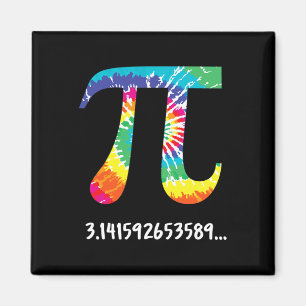Pi Day Tie Dye T Shirt For Math Teacher Physics Te Magnet