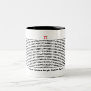 Pi Day Two-Tone Coffee Mug