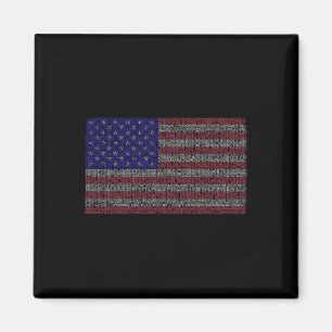 Pi Day Usa Flag Maths 3.14 March 14th Magnet