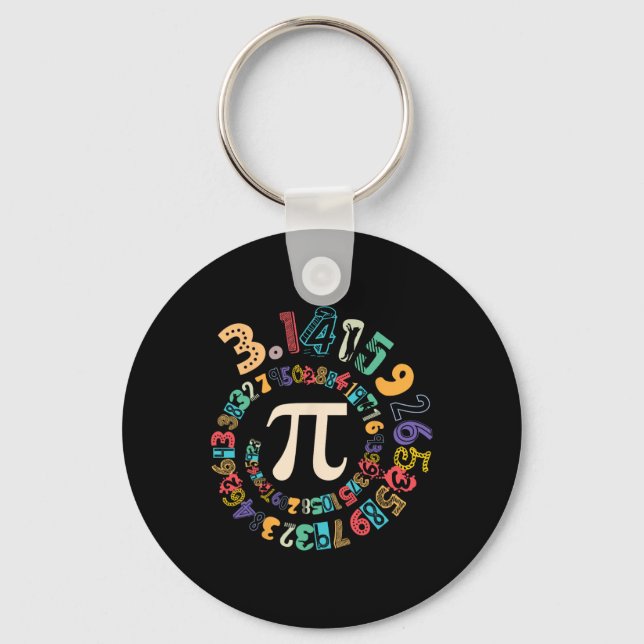 Pi Day Vintage Pi Number 3  Key Ring (Front)