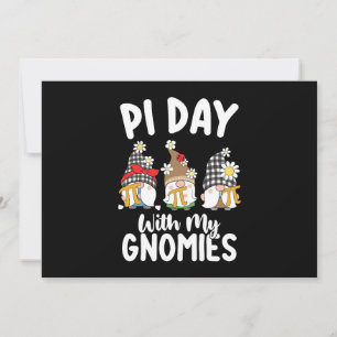 Pi Day With My Gnomies Funny Math Mathematics Invitation