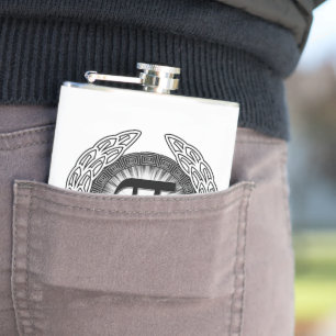 PI Emblem Hip Flask