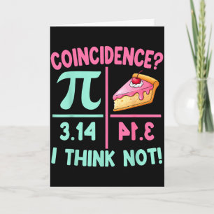 Pi Equals Pie For Happy Pi Day Math Lover Teacher Card