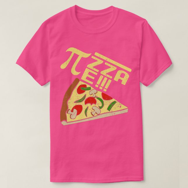 Pi Equals Pizza Pie T-Shirt (Design Front)