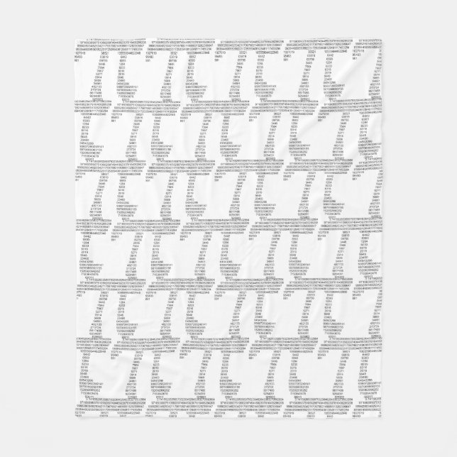 Pi Fleece Blanket (Front)