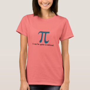 Pi I Can Be Irrational Ladies T Shirt