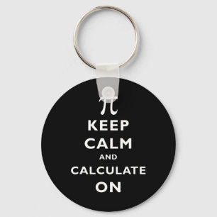 Pi Keep Calm And Calculate On Pi Day 314 Math Nerd Key Ring
