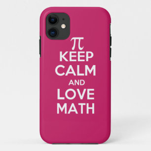 Pi keep calm and love math iPhone 11 case