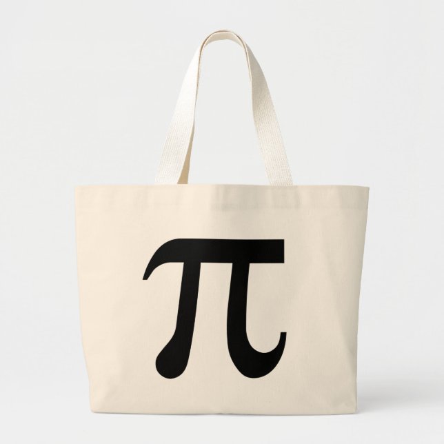 Pi Large Tote Bag (Front)