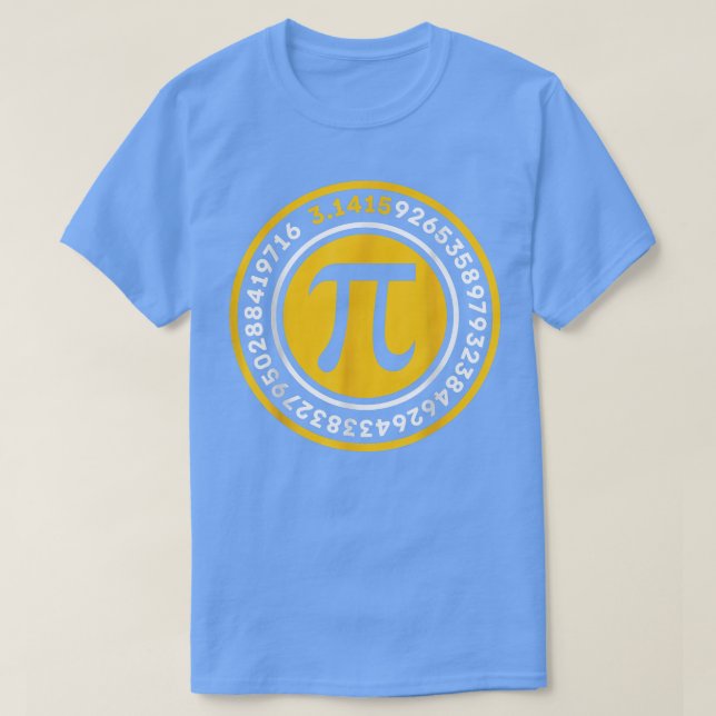 Pi Math Geek Science Irrational Number Pi Day  T-Shirt (Design Front)