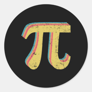 Pi Math Geek Teacher 3.14 Pi Day  Classic Round Sticker