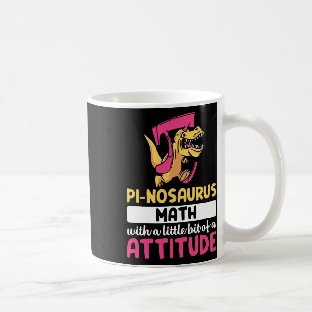 Pi Math Mathematics Dinosaur Dino Pi Day  Coffee Mug (Right)