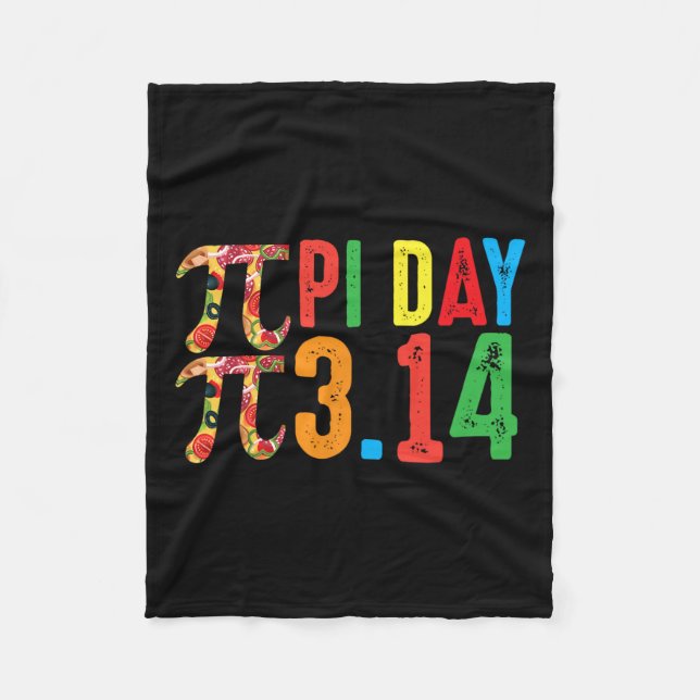 Pi Math Science Stem Gift 3.14 Pi Day 2  Fleece Blanket (Front)
