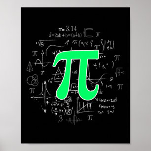 Pi Math Science Stem Gift 3.14 Pi Day Vintage Retr Poster