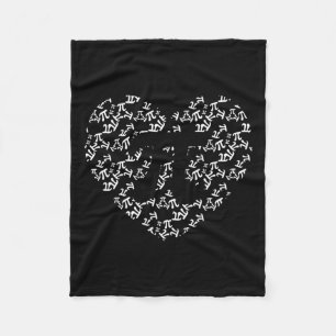Pi Math Teacher Pi Heart Shape Pi Day Fleece Blanket