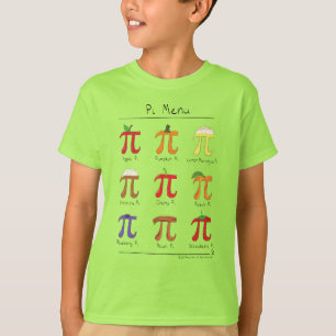 Pi Menu Cute Math Pi Day Kid's Boy's T-Shirt