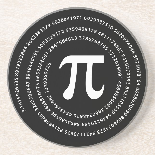 Pi Number Design Coaster (Front)