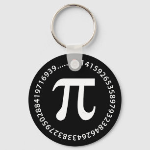 Pi Number Design Key Ring