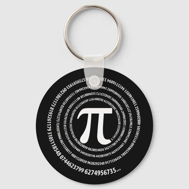 Pi Number Design Key Ring (Front)