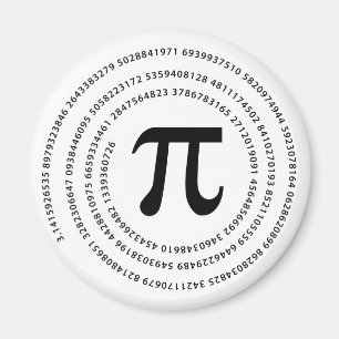 Pi Number Design Magnet