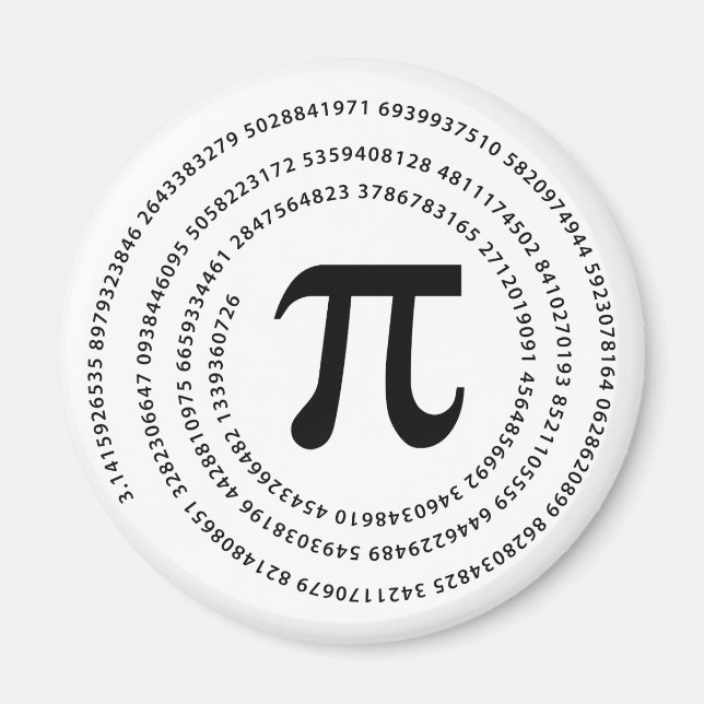 Pi Number Design Magnet (Front)