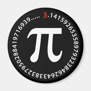 Pi Number Design Magnet