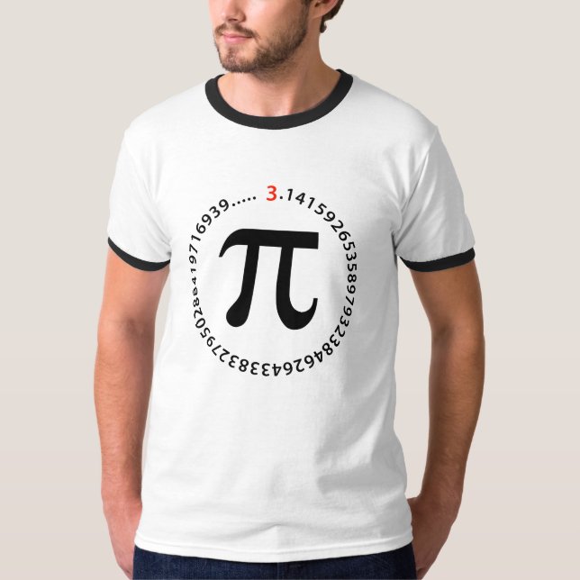 Pi Number Design T-Shirt (Front)