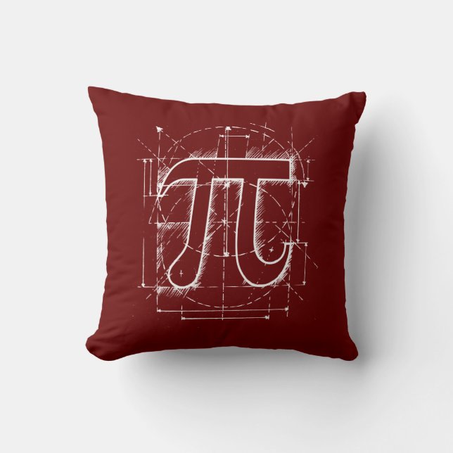 Pi Number Drawing Cushion (Front)
