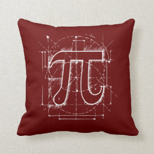 Pi Number Drawing Cushion