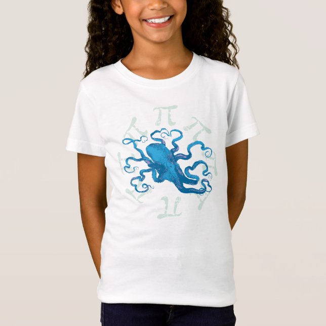 Pi Octopus Octopi T-Shirt (Front)