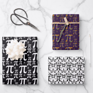 Pi Pattern Bundle Wrapping Paper Sheet