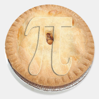 PI PIE CRUST 3.14 CLASSIC ROUND STICKER