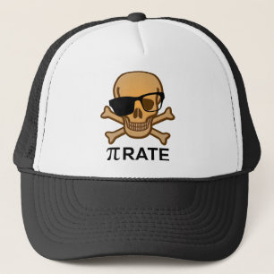 Pi Pirate Funny Math Geometry Ball Cap Hat Nerd