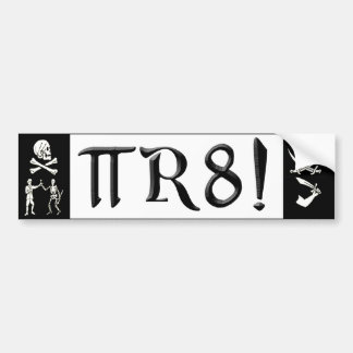 PI R8 - PIRATE SPELLED THE GEEK WAY BUMPER STICKER