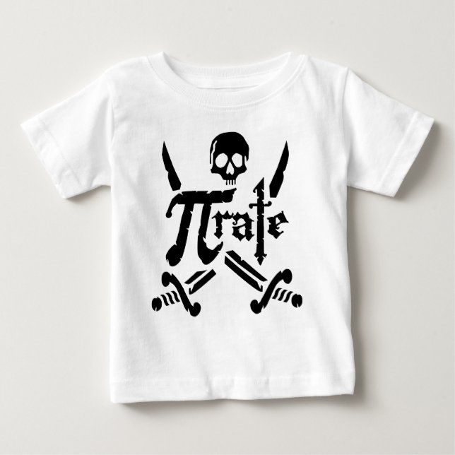 Pi Rate Baby T-Shirt (Front)