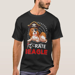Pi-Rate Beagle Happy Pi Day Funny Beagle Dog Pirat T-Shirt