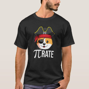 Pi Rate Corgi Dog Happy Pi Day 314 Math Pun T-Shirt