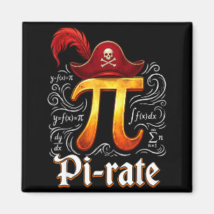 Pi Rate Science Student Math Teacher Funny Pi Day Magnet