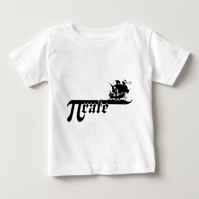 Pi rate ship baby T-Shirt (Front)
